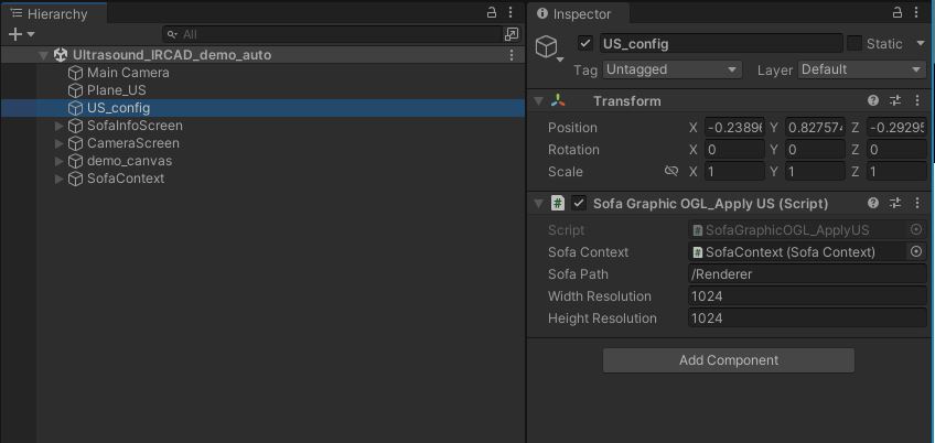 Ultrasound config menu